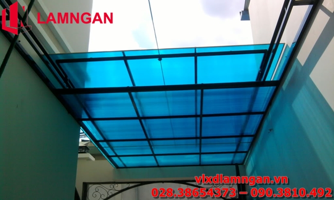 dịch vụ thi công mái vòm tấm polycarbonate